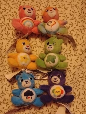 Care Bears Mini Plush Set - Cheer, Laugh-A-Lot, Good Luck, Grumpy, Harmony,And ?